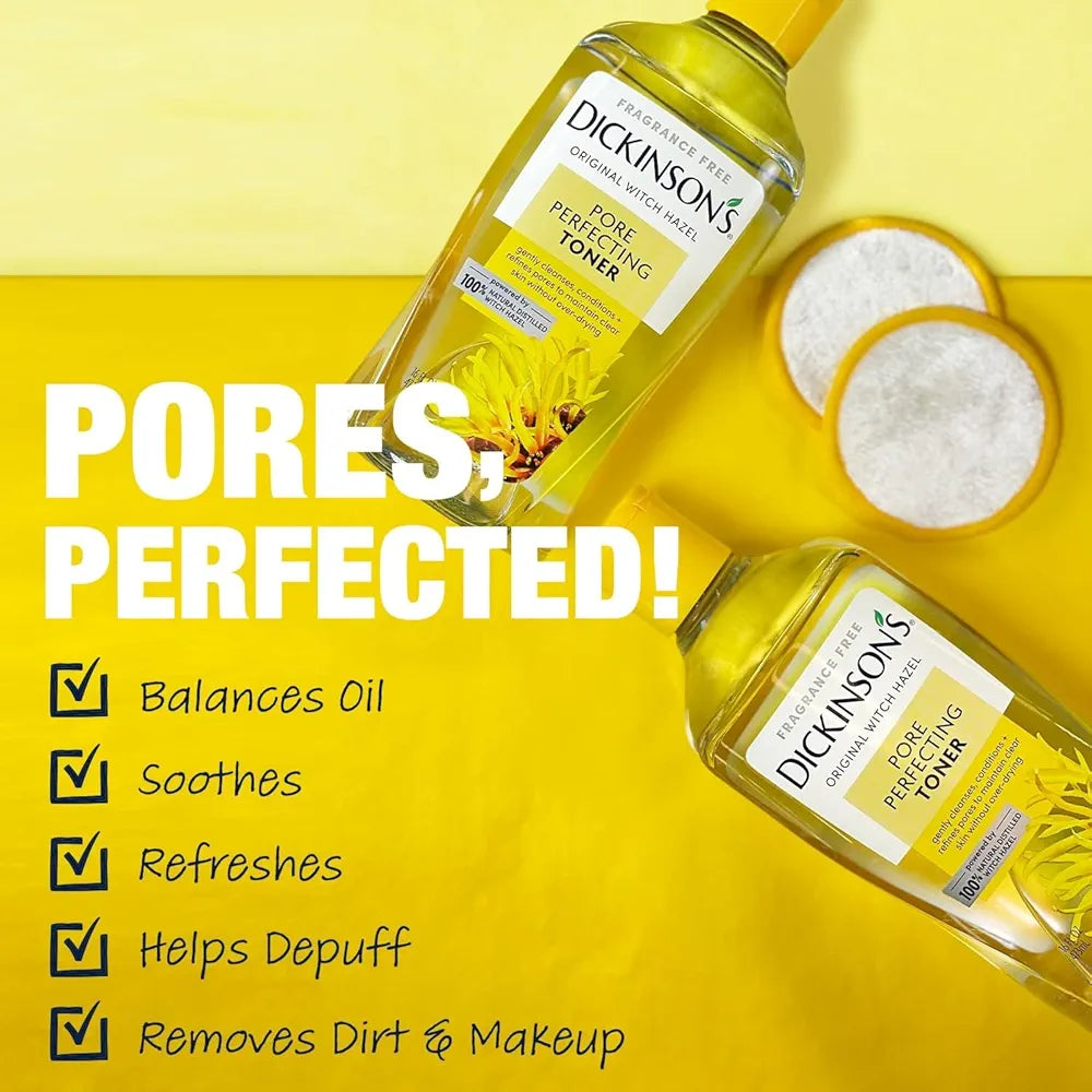 Dickinson's Original Witch Hazel Pore-Perfecting Toner, 100% Natural