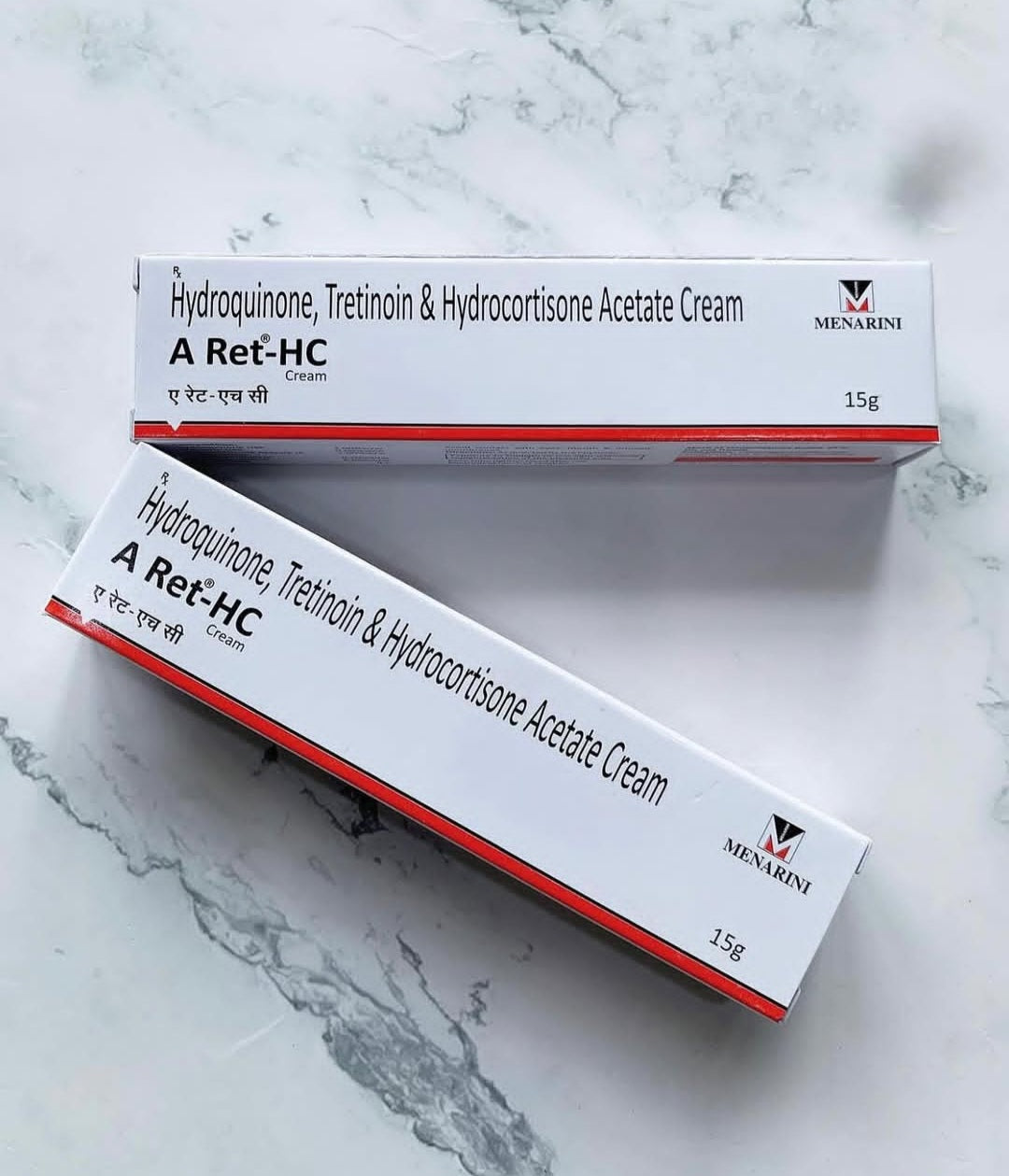 A RET-HC Cream (Hydroquinone 2% + Tretinoin 0.05% + Hydrocortisone Acetate 1%)