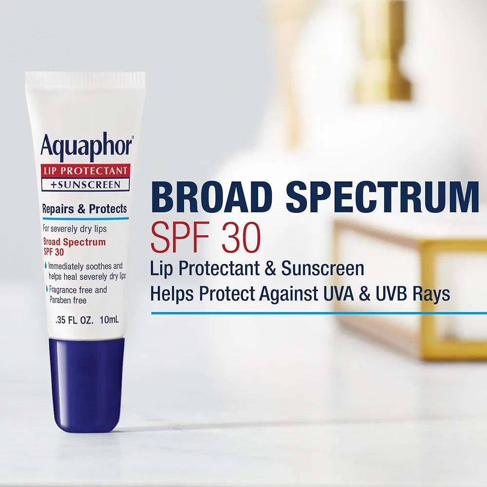 Aquaphor Lip Protectant and Sunscreen Ointment - Broad Spectrum SPF 30