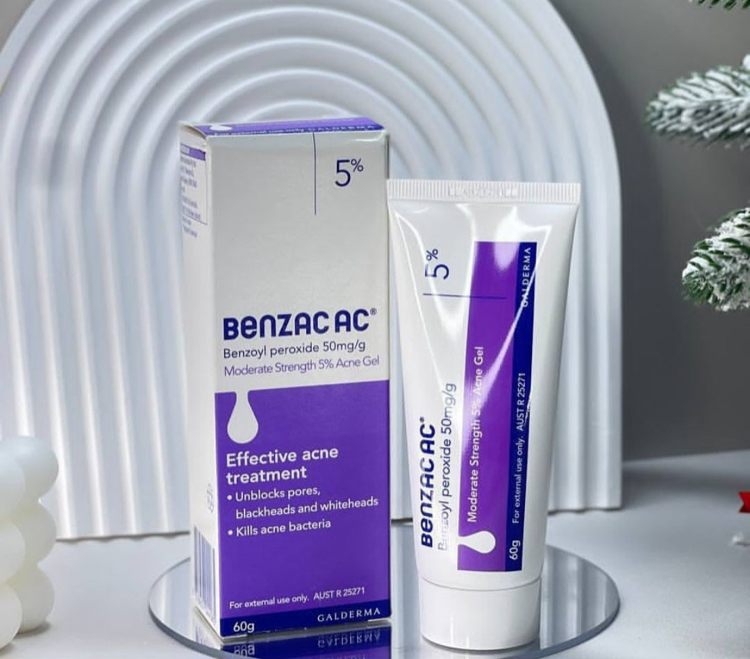 Benzac AC 5% Benzoyl Peroxide Gel – Acne Treatment