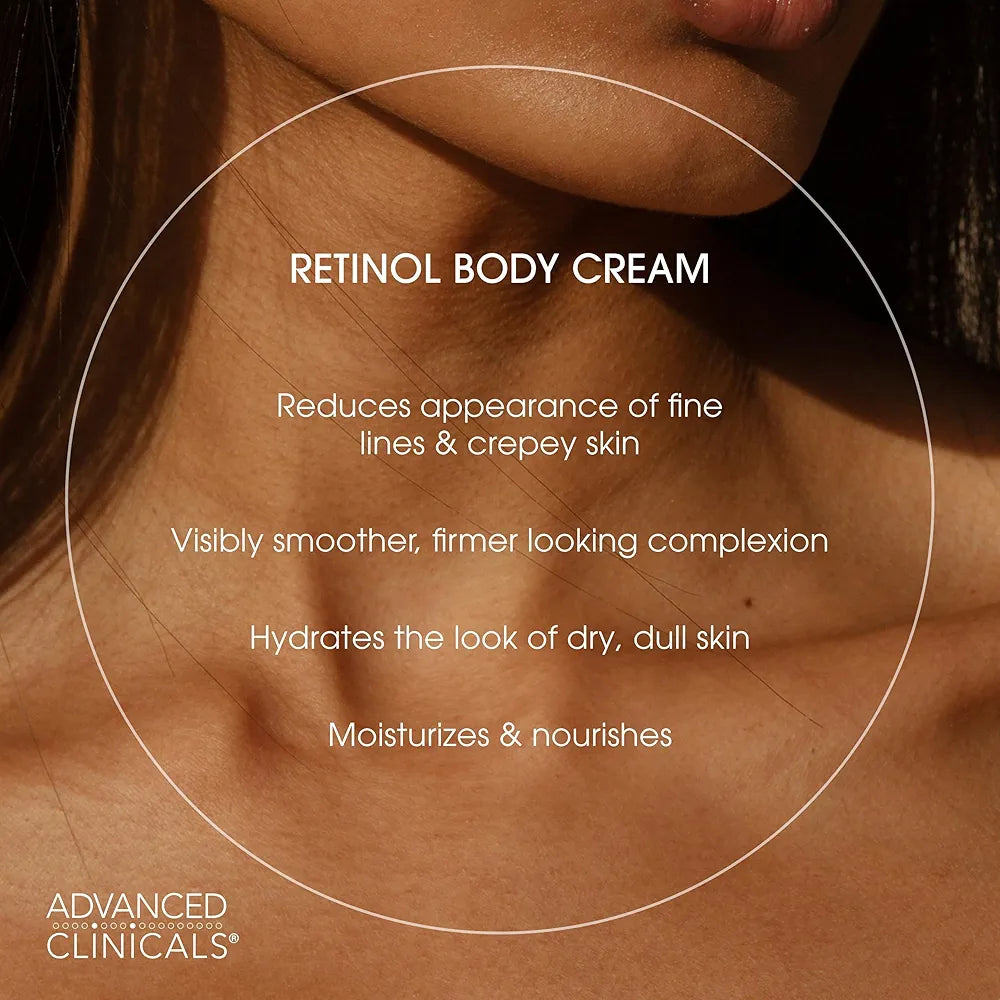 Advanced Clinicals Retinol Body Lotion & Face Moisturizer