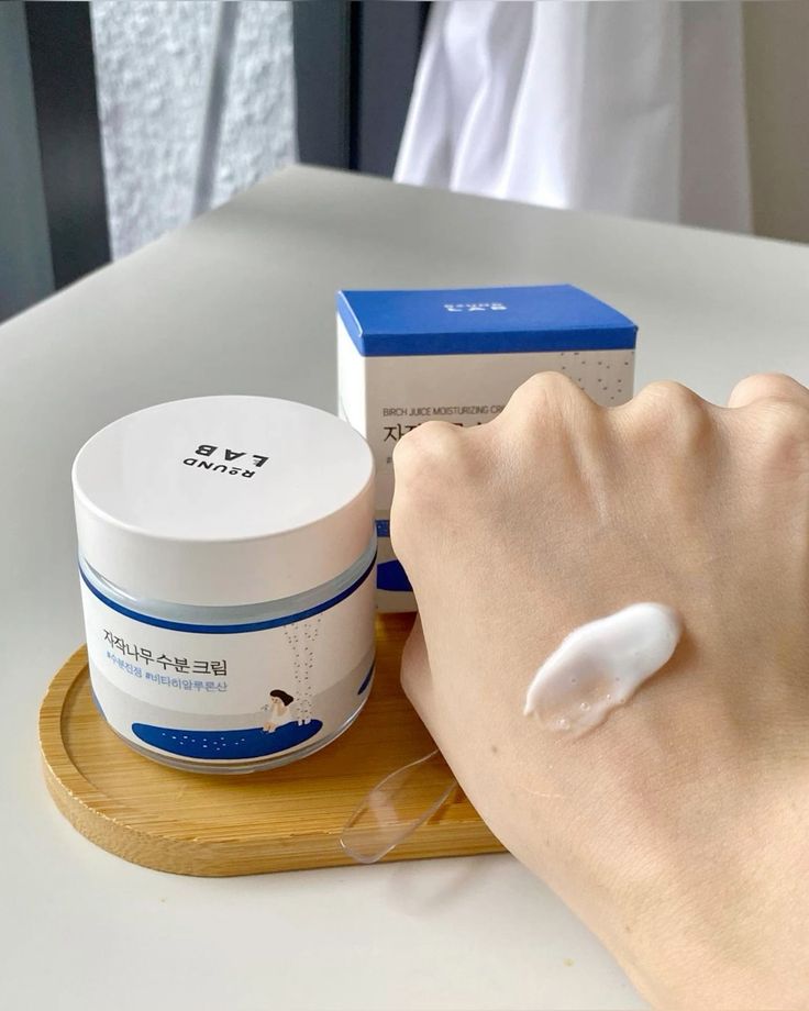 Round Lab Birch Juice Moisturizing Cream | Deep Hydrating Face Moisturizer with Birch Sap & Vita Hyaluronic Acid for Acne-Prone Skin | Reduces Sebum, Oil, Blackheads