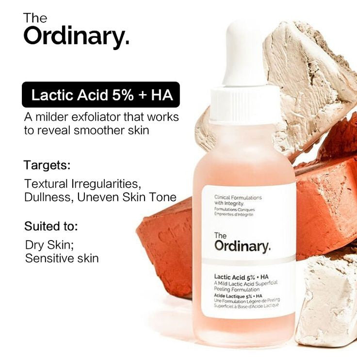 The Ordinary 5% Lactic Acid + HA Exfoliating Serum