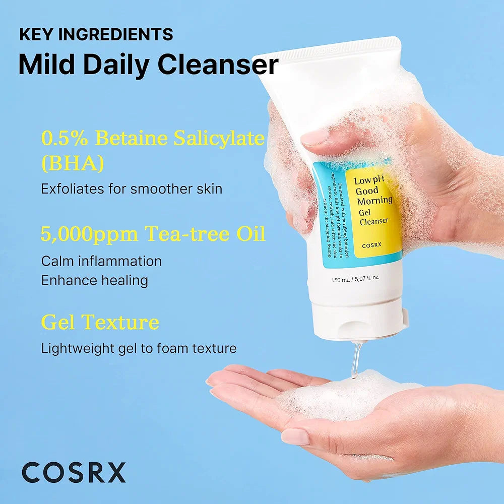 COSRX Low pH Good Morning Gel Face Cleanser