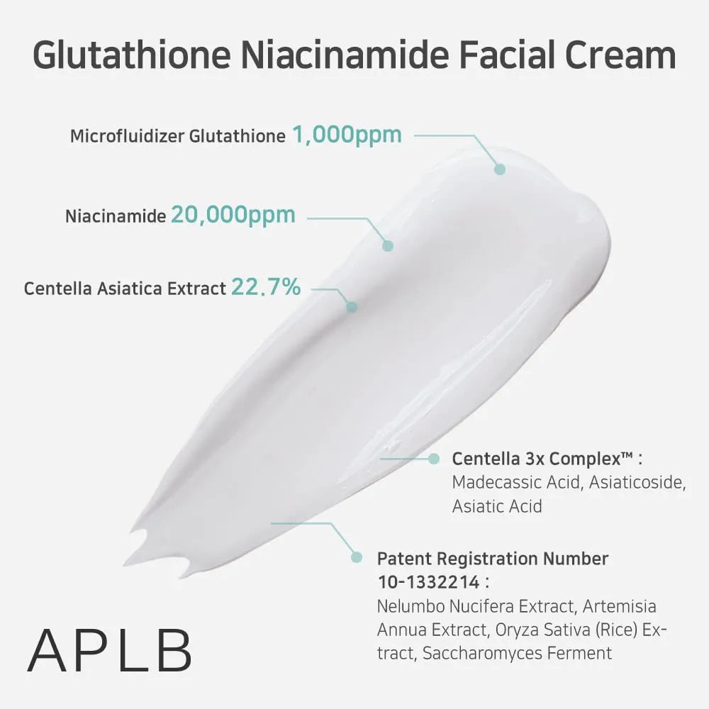 APLB Glutathione Niacinamide Facial Cream