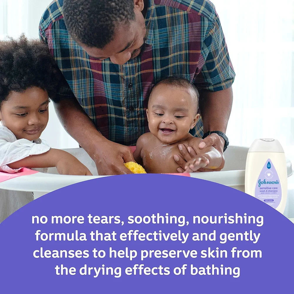 Johnson's Sensitive Care Baby Body Wash & Shampoo for Sensitive Skin