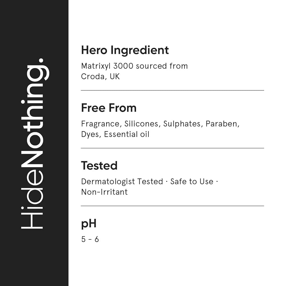 Minimalist Multi Peptide Night Serum for Anti-Aging. Reduces Wrinkles With 7% Matrixyl & 3% Bio-Placenta