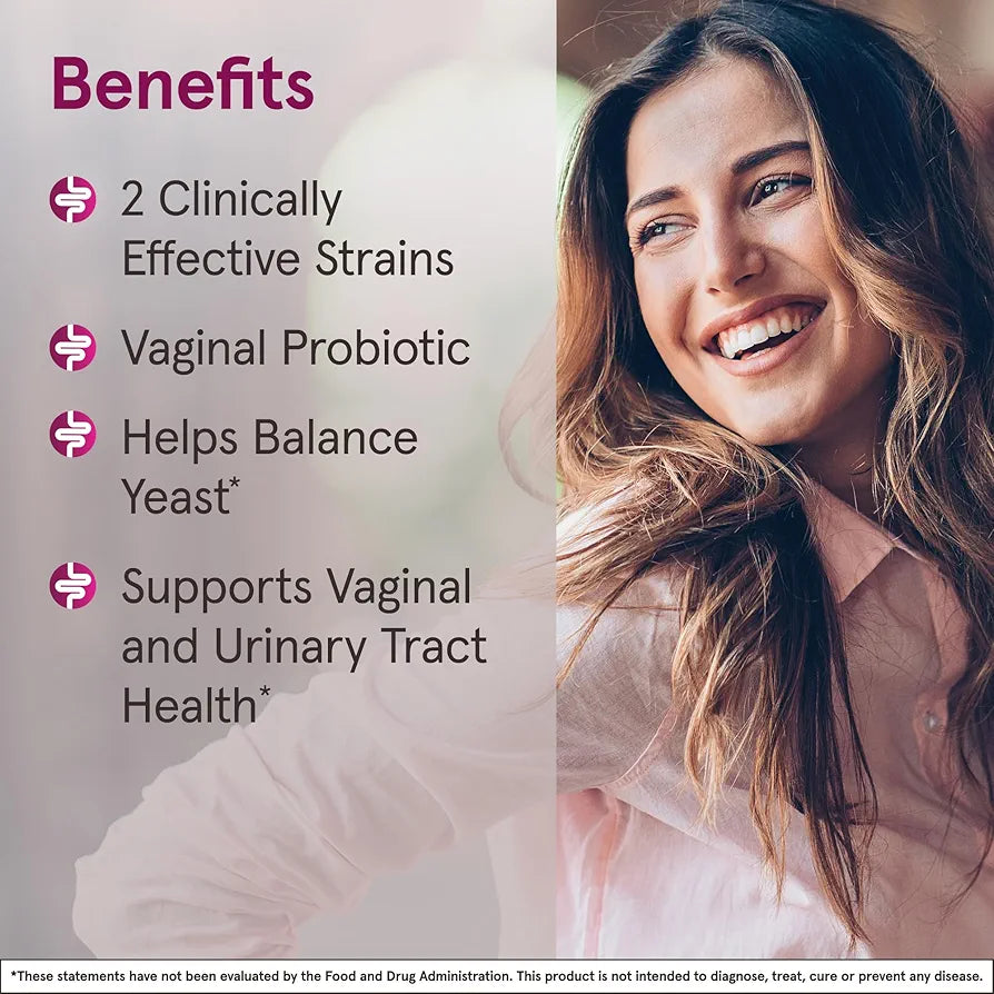 Jarrow Formulas Fem-Dophilus Vaginal Probiotics with 1 Billion CFU | Dietary Supplement For Vaginal & Urinary Tract Support, 60 Capsules