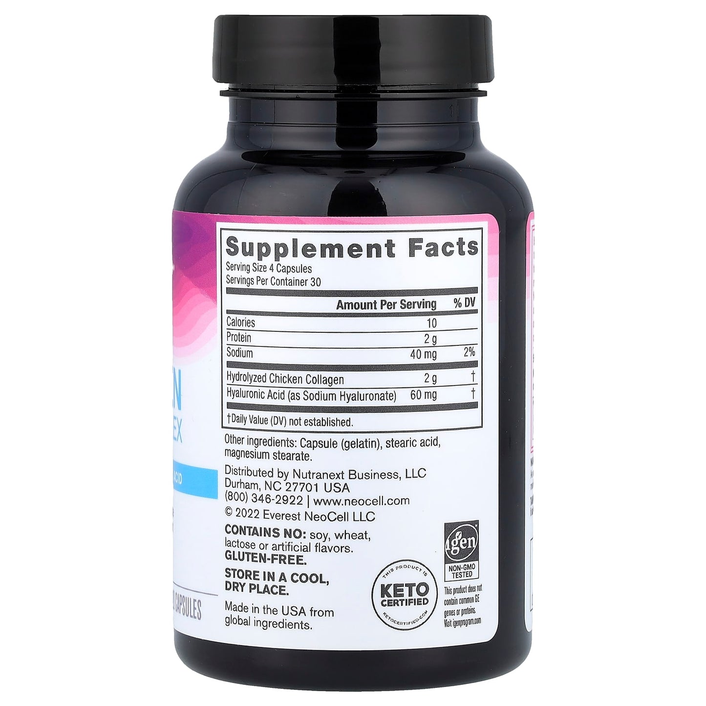 NeoCell Collagen Joint Complex – 120 Capsules | Type 2 Collagen + Hyaluronic Acid for Joint Support