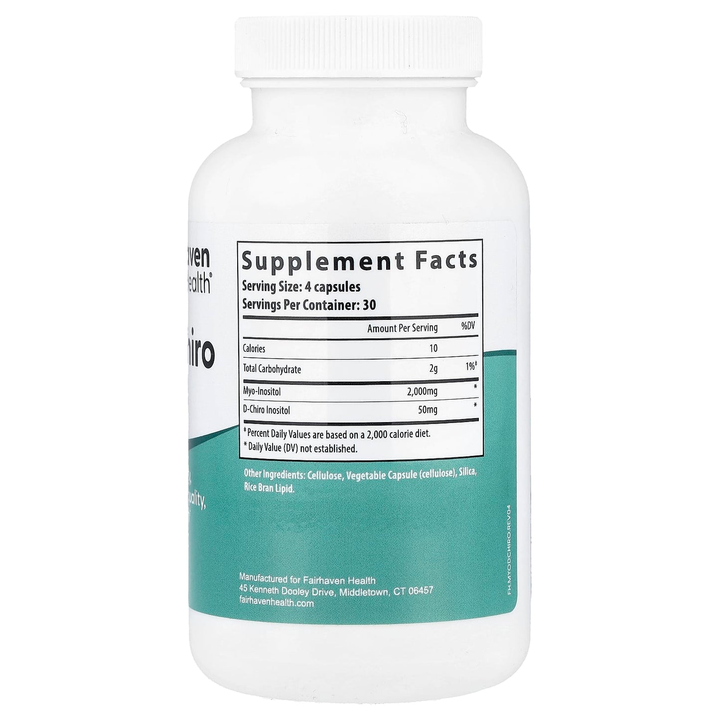 Fairhaven Health Myo + D-Chiro Inositol – 120 Capsules | Hormonal & Fertility Support for TTC Women and Women with PCOS