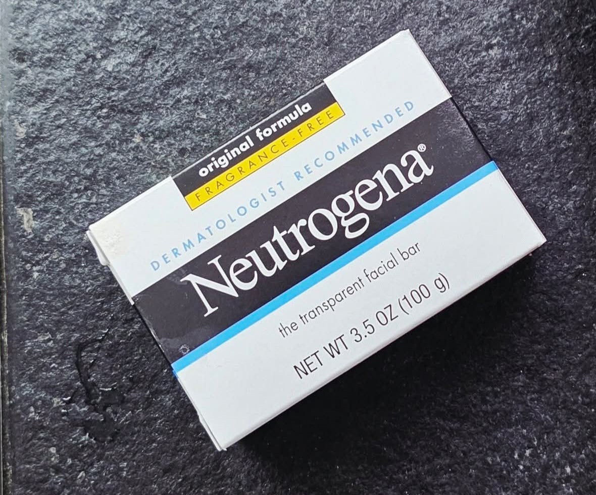 Neutrogena Original Amber Facial Cleansing Bar | Transparent Gentle Face Soap