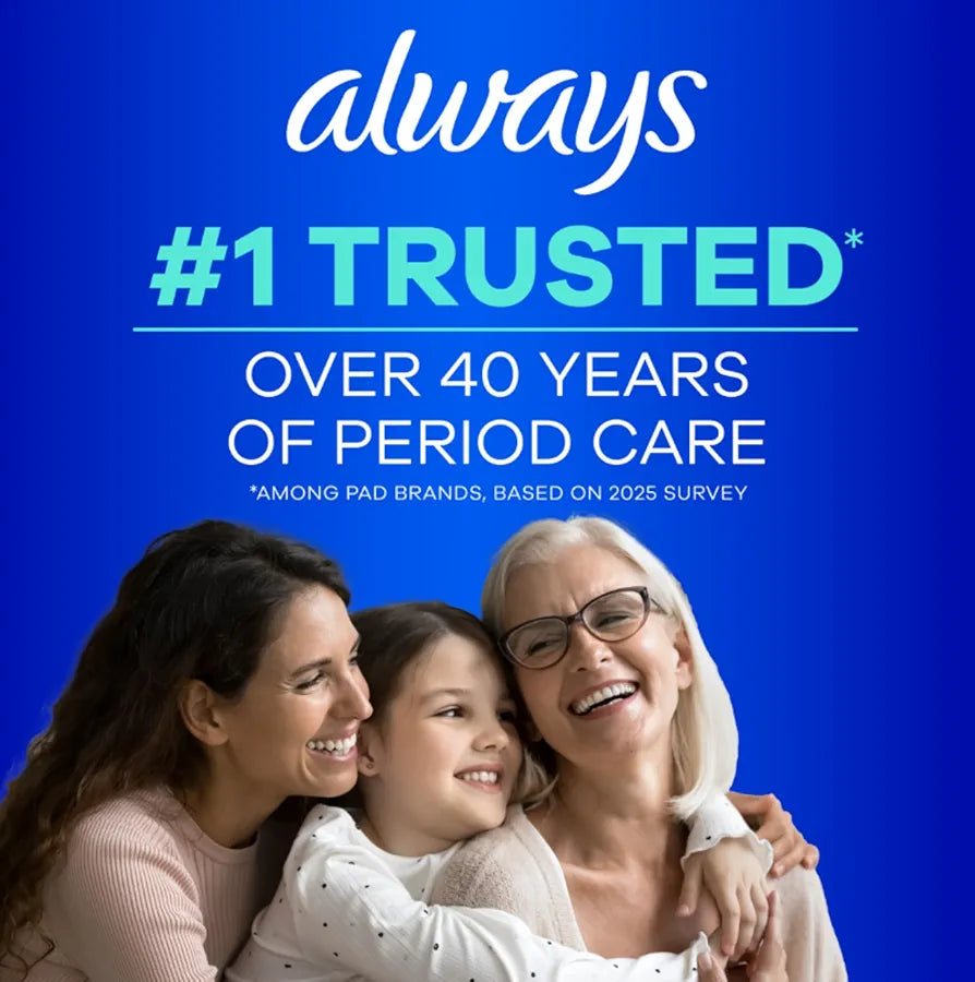 Always Ultra Thin Pads with Wings | Regular Flow |46 Count