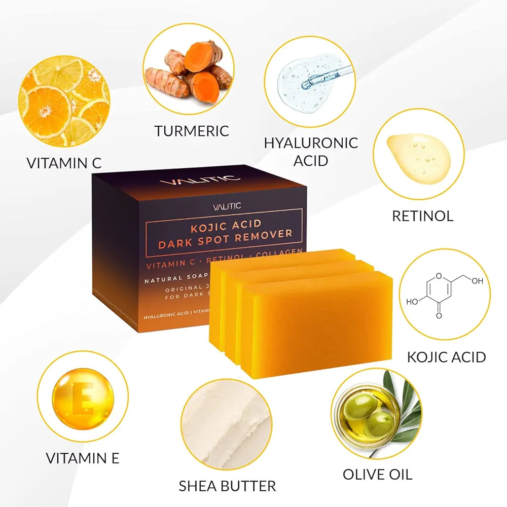 VALITIC Kojic Acid Dark Spot Remover Soap. Original Japanese Complex
