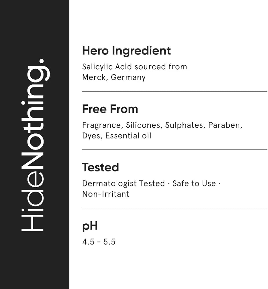 Minimalist 2% Salicylic Acid Face Wash for Oily, Acne-Prone Skin