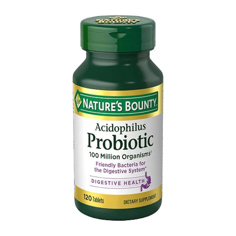 Nature's Bounty Lactobacillus Acidophilus Probiotic Supplement | Daily Probiotic for Women/Men Digestive Health |
