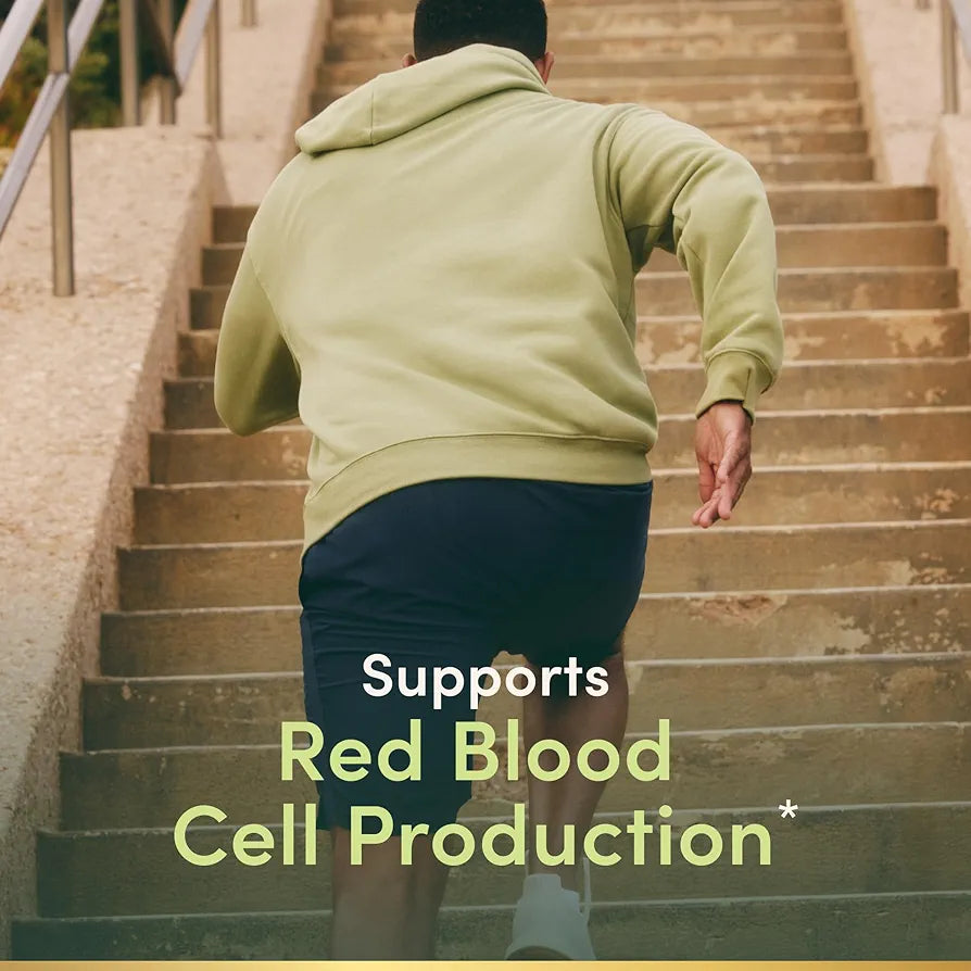 Nature’s Bounty Iron 65mg, 325 mg Ferrous Sulfate | Cellular Energy Support & Promotes Red Blood Cell Production