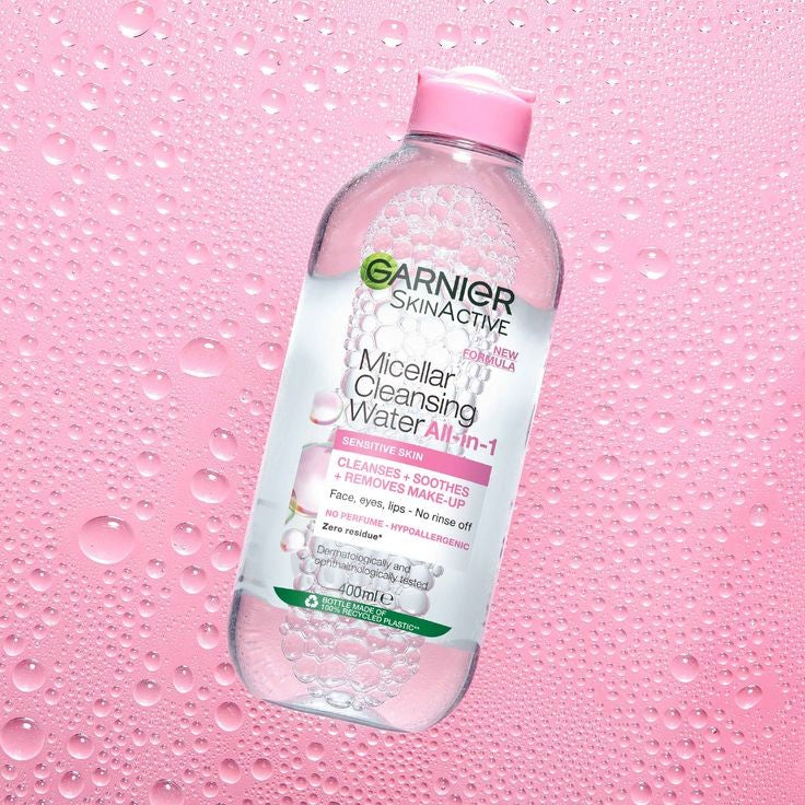 Garnier Micellar Water, Hydrating Facial Cleanser & Makeup Remover.