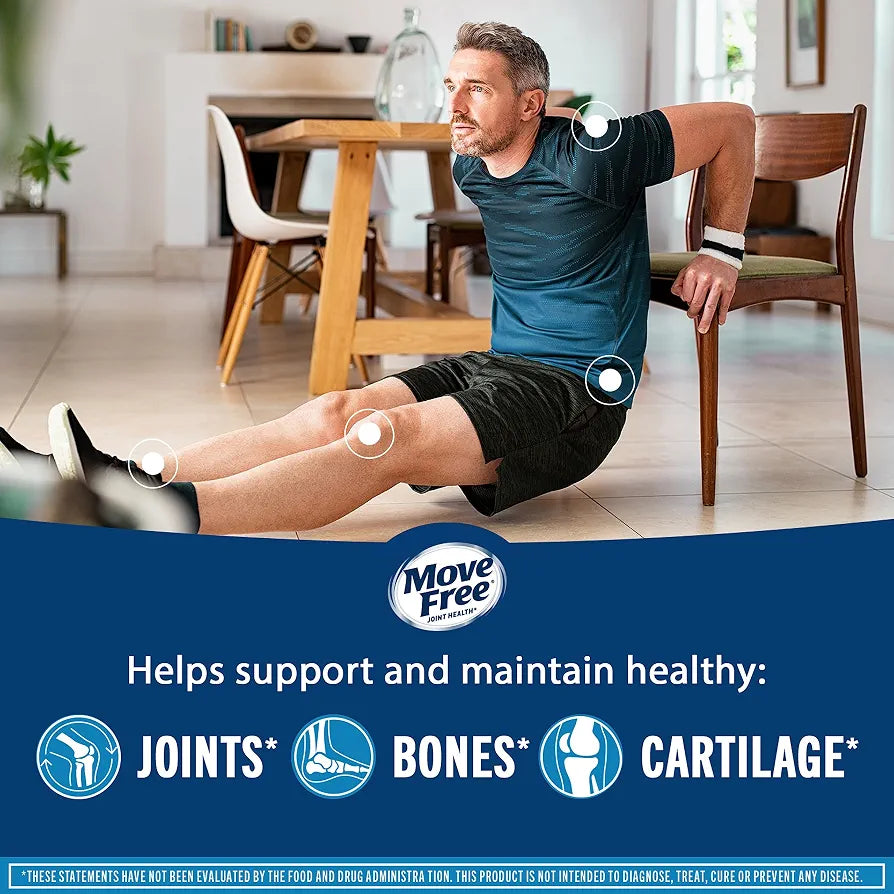 Move Free Advanced Glucosamine, Chondroitin, MSM & Vitamin D3 Joint Support Supplement | 120 Tablets