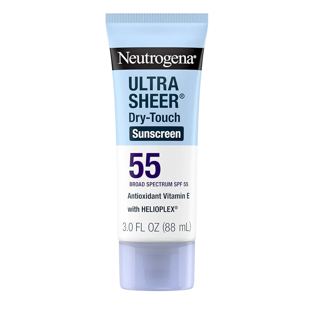 Neutrogena Ultra Sheer Dry-Touch Water Resistant and Non-Greasy Sunscreen Lotion with Broad Spectrum SPF 55