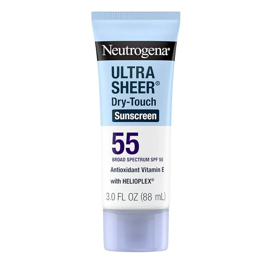 Neutrogena Ultra Sheer Dry-Touch Water Resistant and Non-Greasy Sunscreen Lotion with Broad Spectrum SPF 55