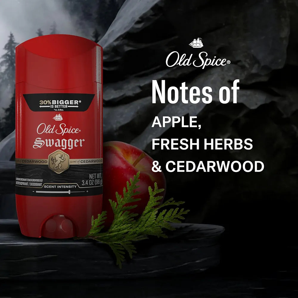 Old Spice Swagger Invisible Solid Antiperspirant Deodorant, 3.4 oz