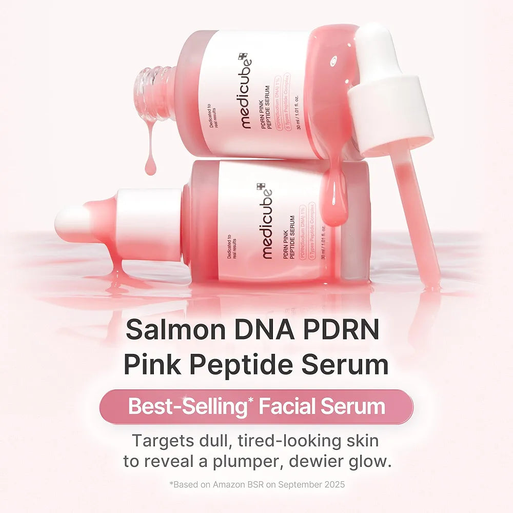 Medicube PDRN Pink Peptide Serum 30ml – Firming & Brightening Glow Serum