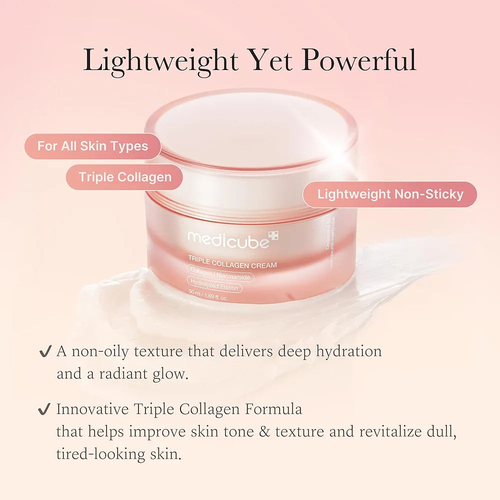Medicube Triple Collagen Cream 4.0 | Firming & Hydrating Moisturiser 50ml