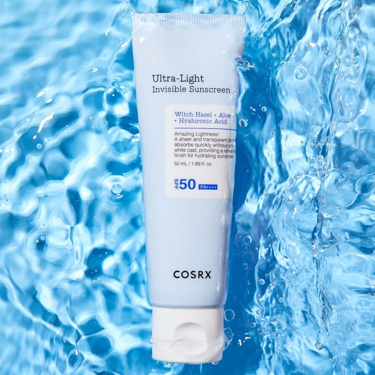 COSRX Ultra-Light Invisible Sunscreen SPF50+ PA++++ with Niacinamide & Aloe Vera for UVA/UVB Protection, No White Cast, 50ml