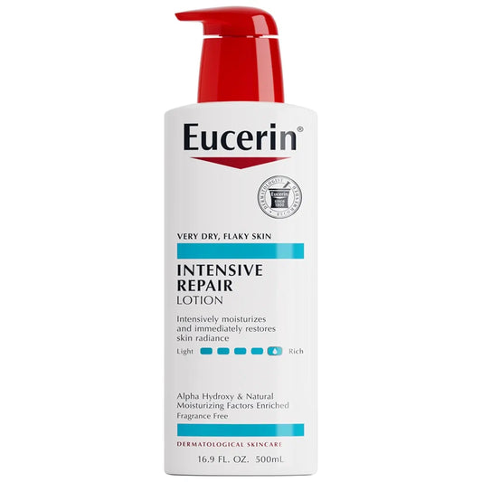 Eucerin Intensive Repair Body Lotion for Dry Skin with Alpha Hydroxy, Body Moisturizer for Very Dry Skin