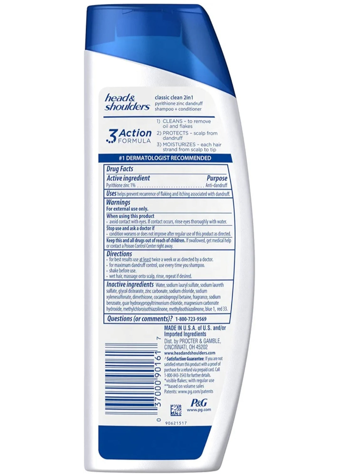 Head and Shoulders Classic Clean 2-in-1 Anti-Dandruff Shampoo & Conditioner