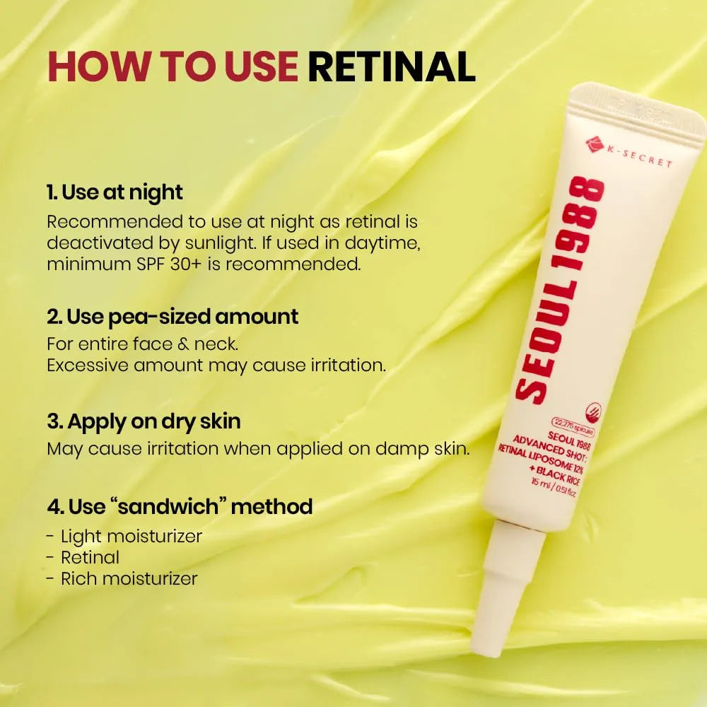 K-Secret Seoul 1988 Advanced Shot: Retinal Liposome 12% + Black Rice