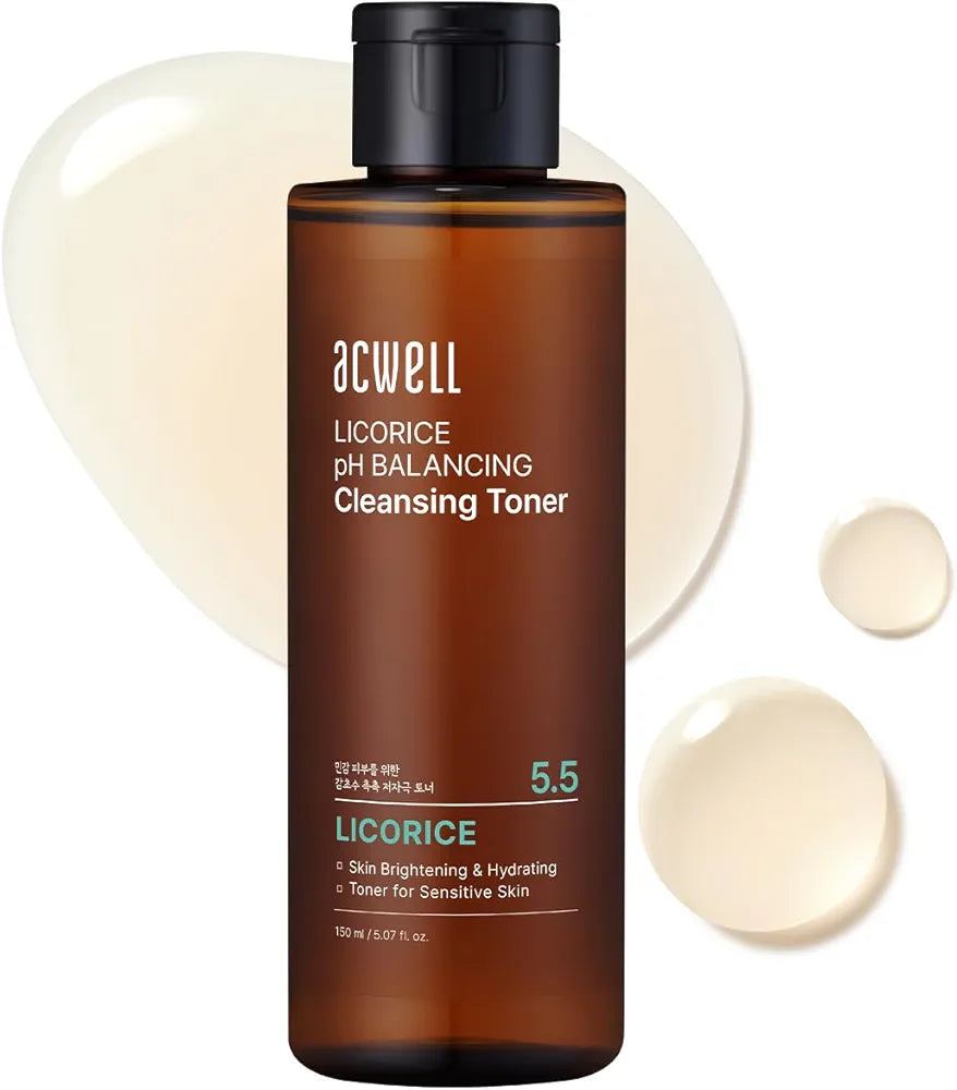 ACWELL Licorice pH Balancing Cleansing Toner 5.07 oz
For Dull Skin, Uneven Tone & Acne-Prone Skin