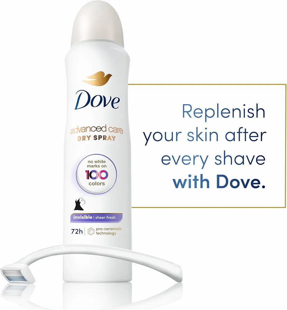 Dove Invisible Antiperspirant Deodorant Dry Spray – Sheer Fresh | 3.8 oz