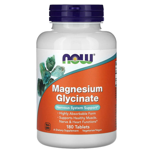 NOW Magnesium Glycinate 100 mg – 180 Tablets