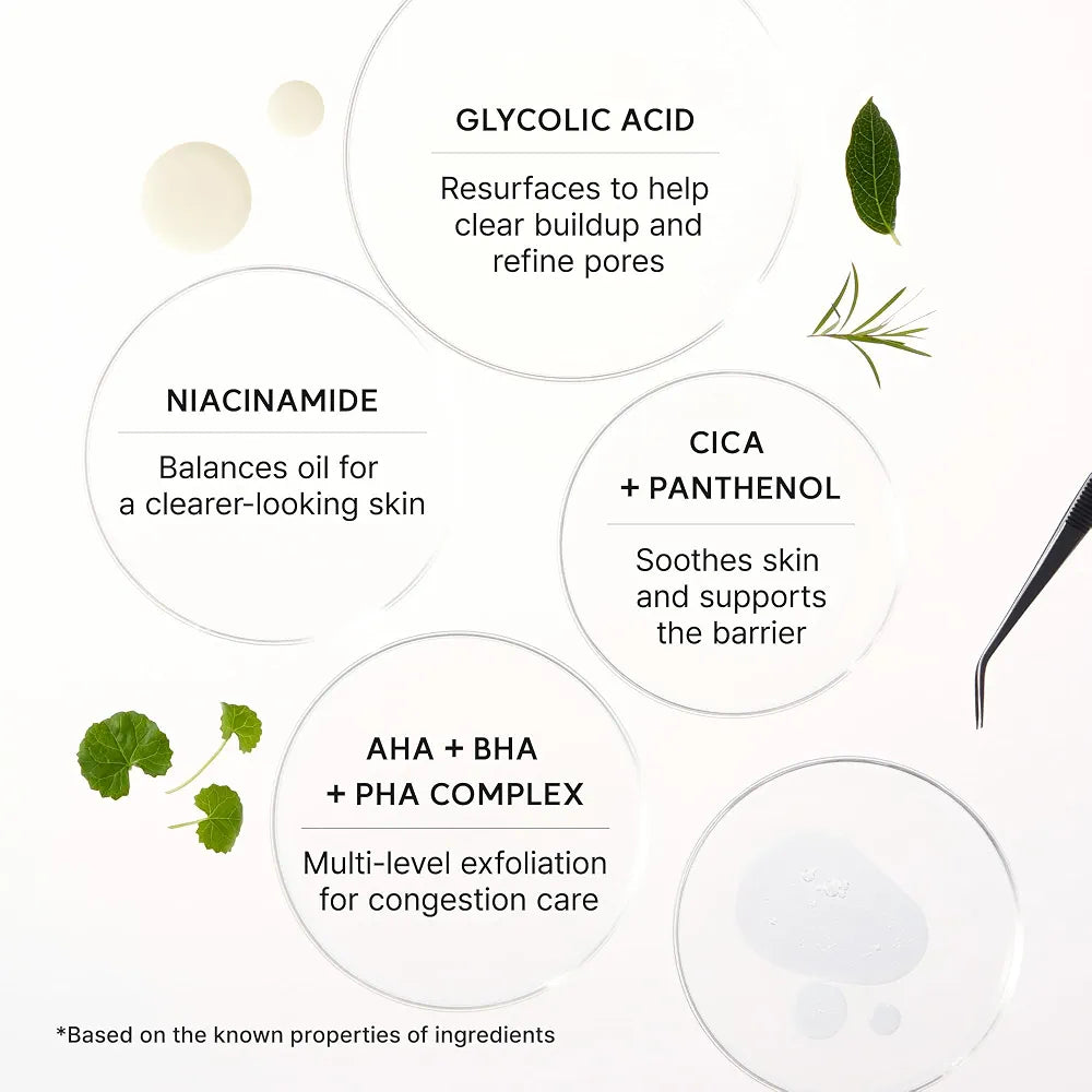 Arencia Eraser Shot Serum Glycolic Acid Booster with AHA BHA – Exfoliating & Pore Refining Serum 30ml