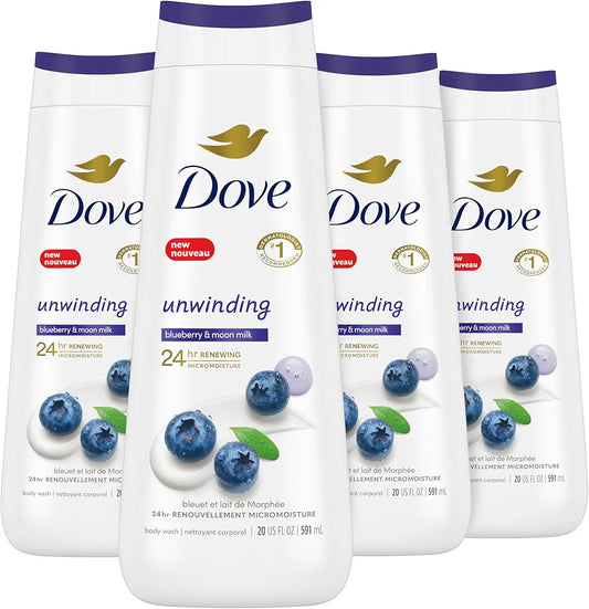 Dove Body Wash Unwind Blueberry and Moon Milk