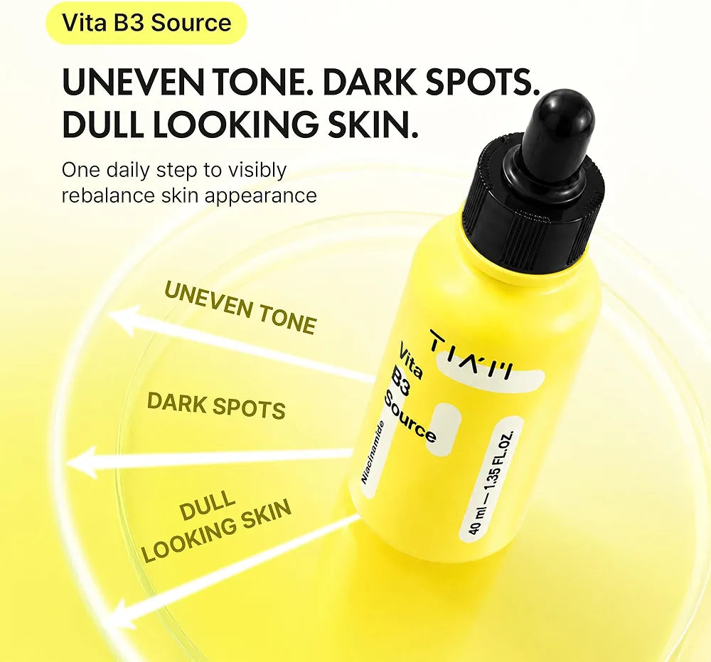 TIAM Vita B3 Source Serum | 10% Niacinamide + 2% Arbutin Dark Spot & Tone Correcting Serum