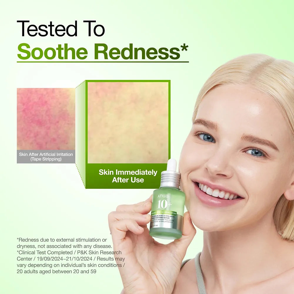 Anua Azelaic Acid 10 Hyaluron Redness Soothing Serum 30ml – Acne, Redness & Blemish Serum