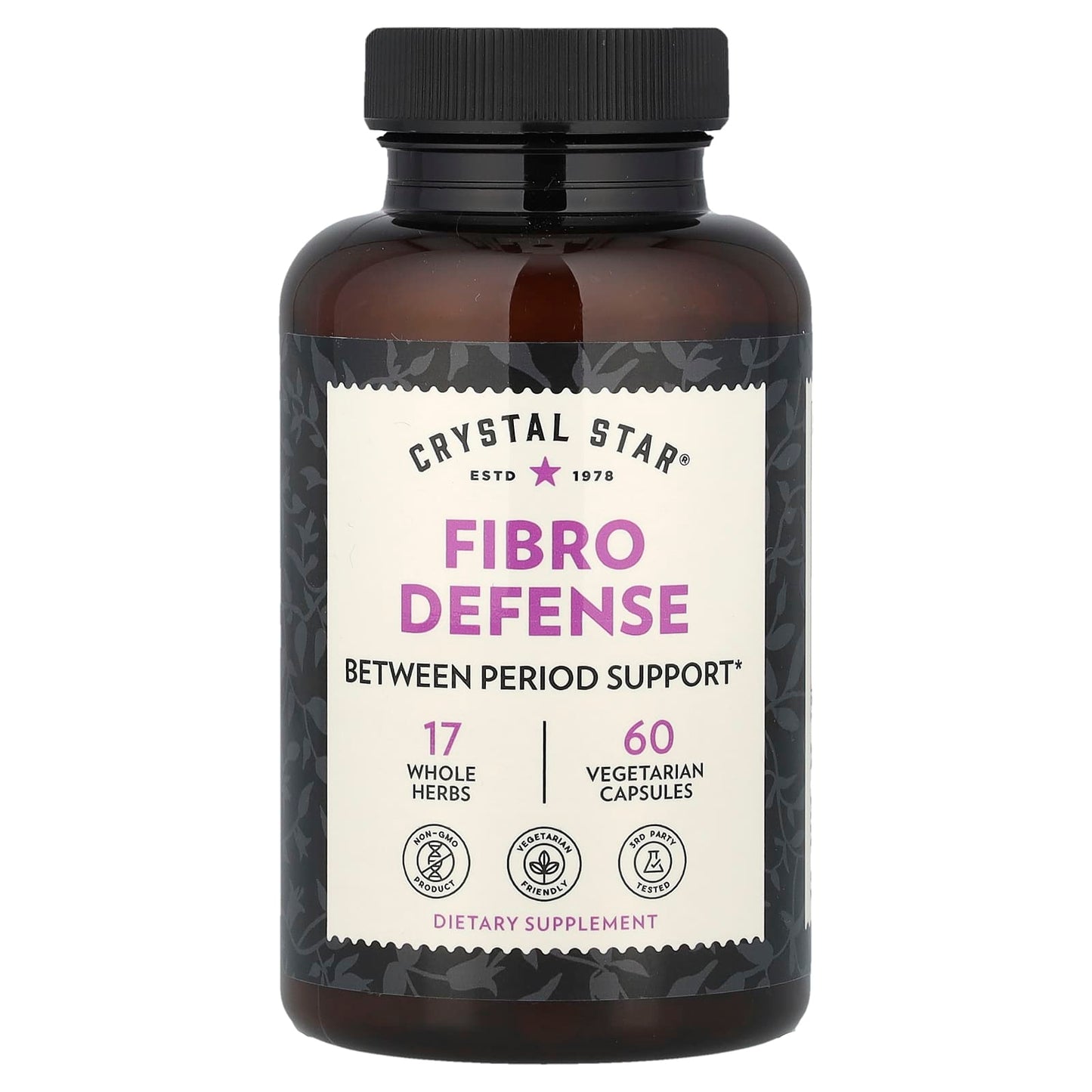Crystal Star Fibro Defense – 60 Vegetarian Capsules | Herbal Uterine & Fibroid Support