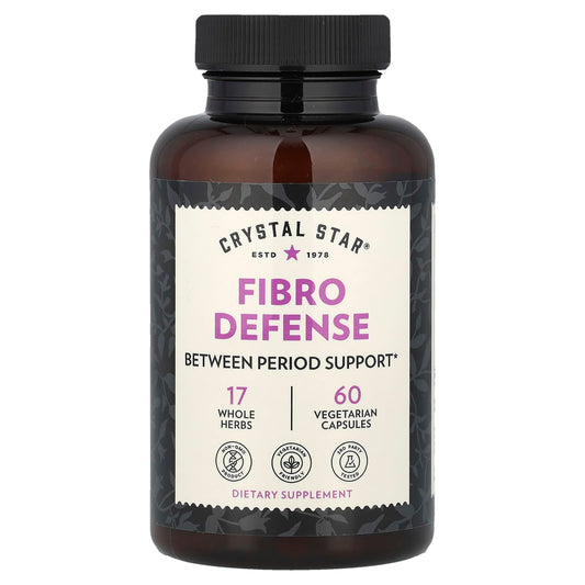 Crystal Star Fibro Defense – 60 Vegetarian Capsules | Herbal Uterine & Fibroid Support