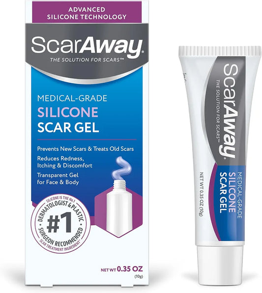 ScarAway Silicone Scar Gel | For Keloid & Hypertrophic Scars | Improves Size, Colour & Texture | 10g