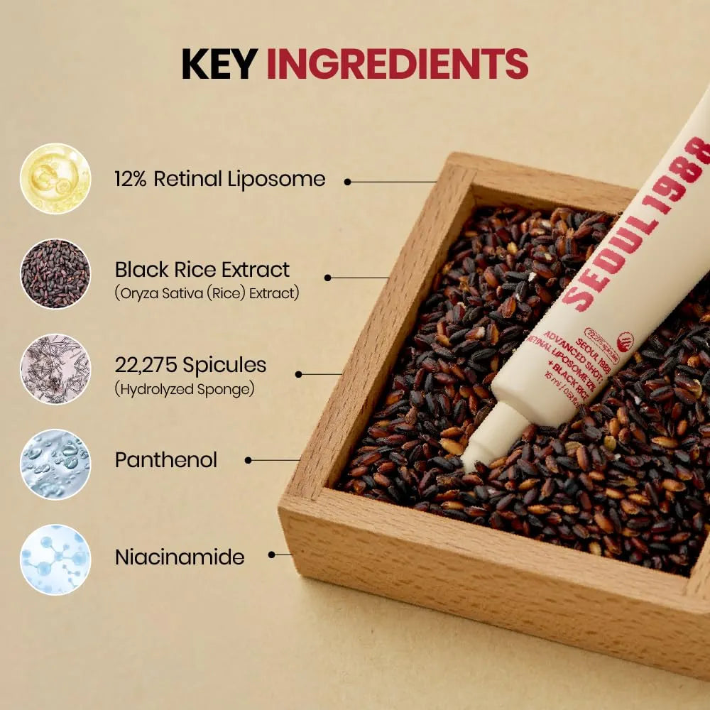 K-Secret Seoul 1988 Advanced Shot: Retinal Liposome 12% + Black Rice