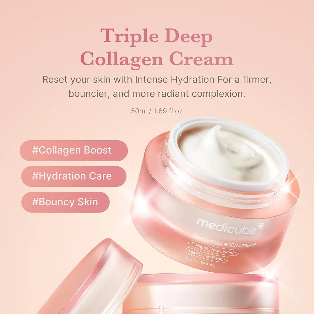 Medicube Triple Collagen Cream 4.0 | Firming & Hydrating Moisturiser 50ml
