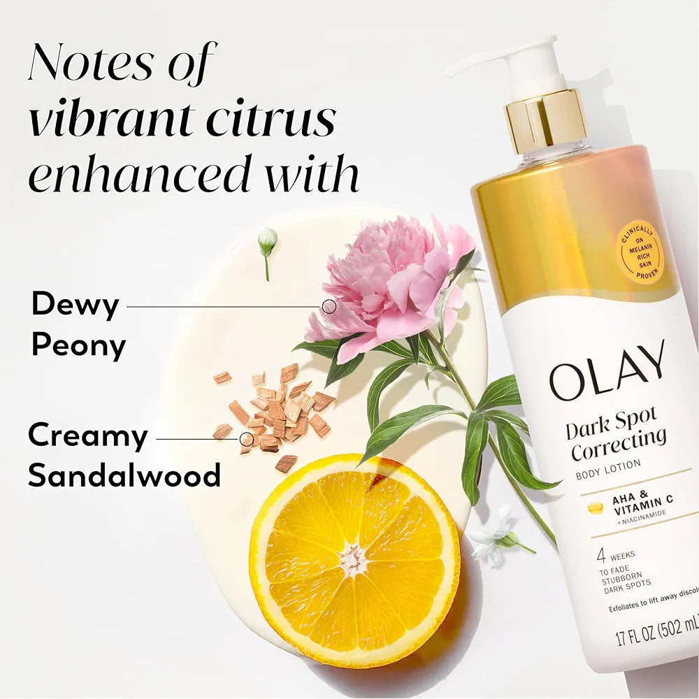 Olay Dark Spot Correcting Body Lotion with Vitamin C, AHA, & Niacinamide