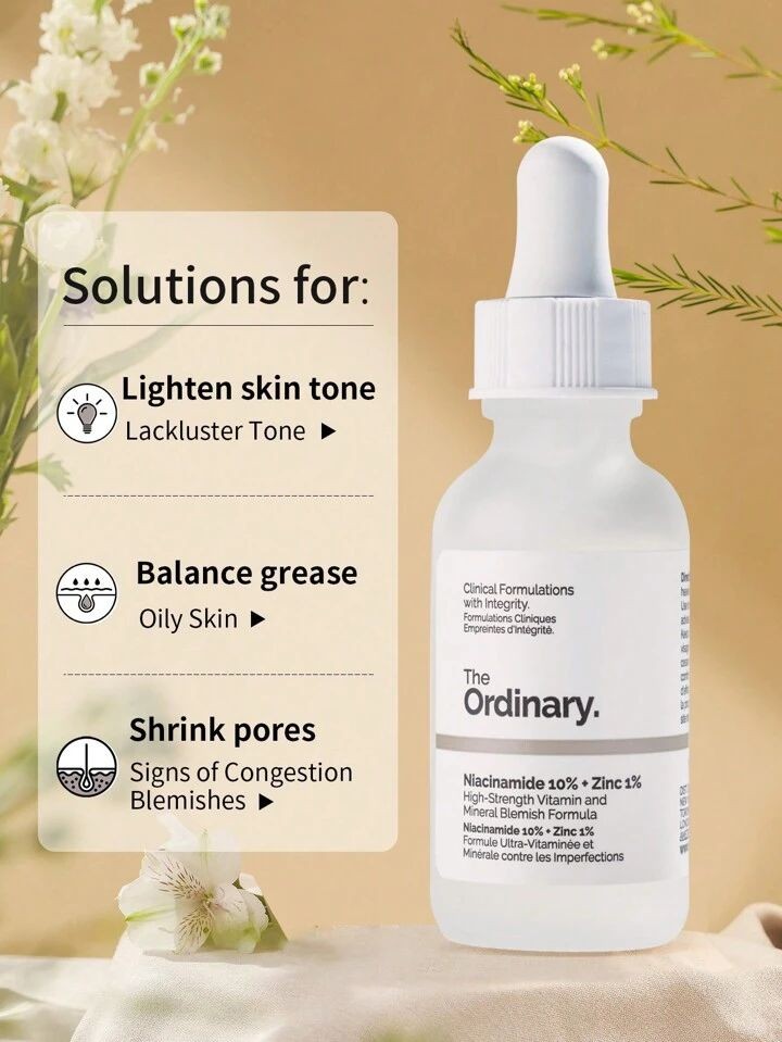 The Ordinary Niacinamide 10% + Zinc 1% Brightening Serum