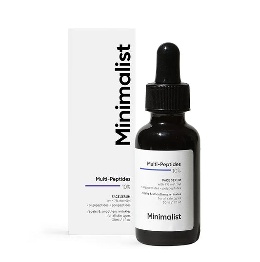 Minimalist Multi Peptide Night Serum for Anti-Aging. Reduces Wrinkles With 7% Matrixyl & 3% Bio-Placenta