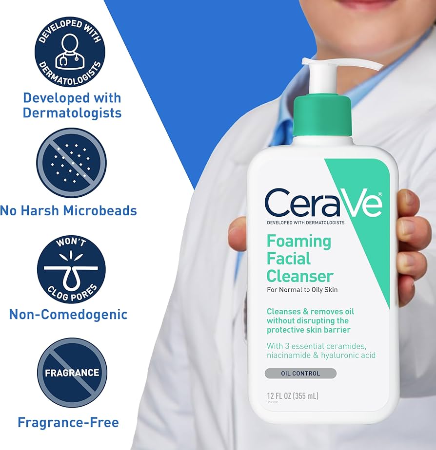 CeraVe Foaming Facial Cleanser | Daily Face Wash