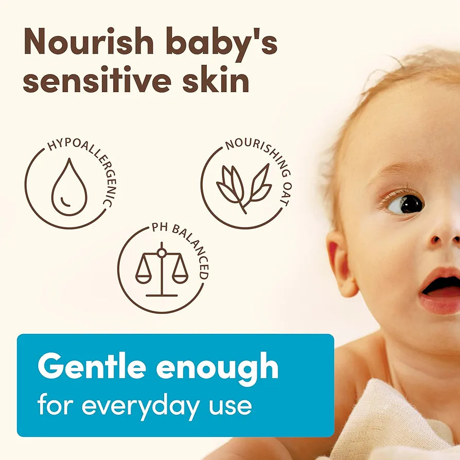 Aveeno Baby Daily Moisturizing Cream with Prebiotic Oat | Hypoallergenic Baby Lotion with Coconut Oil & Shea Butter
