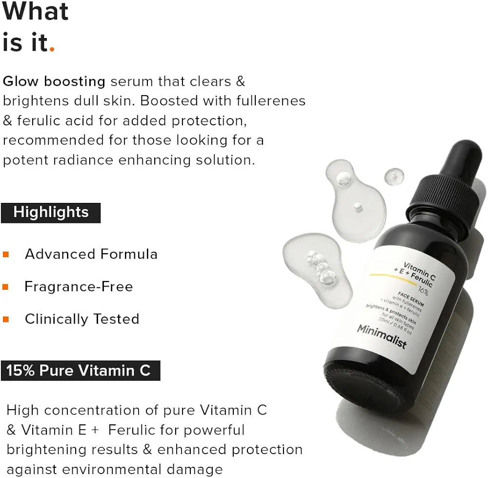 Minimalist Vitamin C Serum for Brightening
