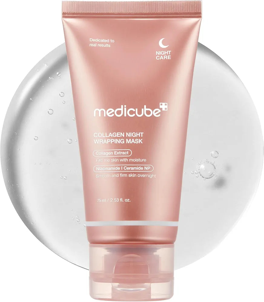 Medicube Collagen Night Wrapping Mask 75ml | Overnight Peel-Off Mask for Elasticity, Hydration & Glowing Skin